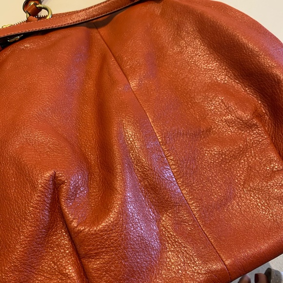 Warm peach Coach top handle crossbody bag - Picture 7 of 7
